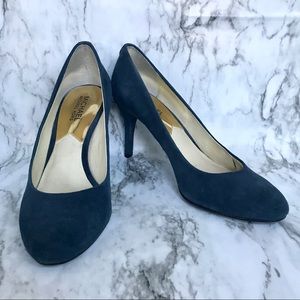Michael Kors Blue Suede Pumps